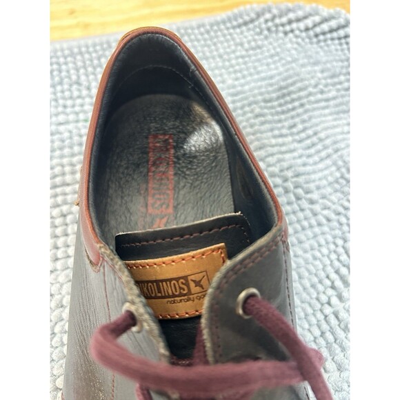Pikolinos Navy Blue/brown Leather Lace-Up Casual Oxfords Mens 10.5 (EU 44) Spain main image 7